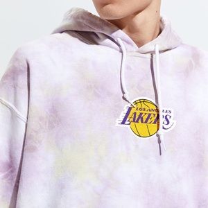 NBA Lakers Tie Dye Hoodie Sweatshirt-L